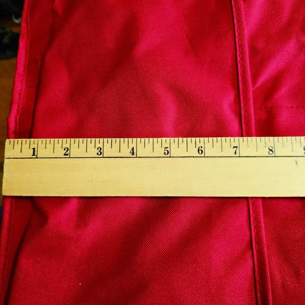 NWOT Santa's Bags Wrapping Paper Storage Bag Red Zippered Top 16